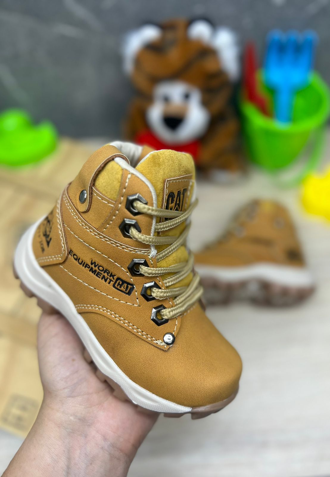 BOTA CAT WORK INFANTIL