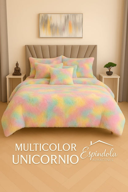 Edredón peludo piel de ganso