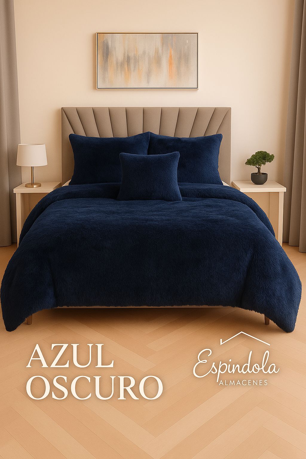 Edredón peludo piel de ganso