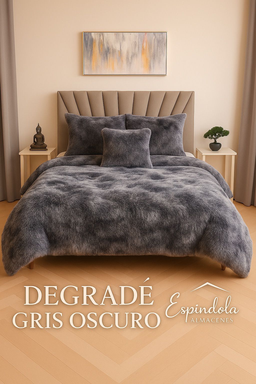 Edredón peludo piel de ganso
