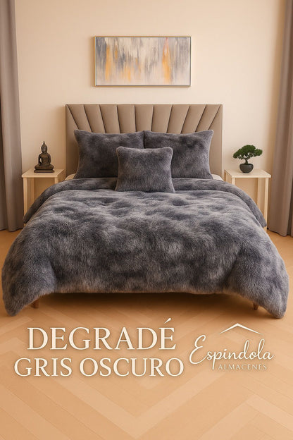 Edredón peludo piel de ganso