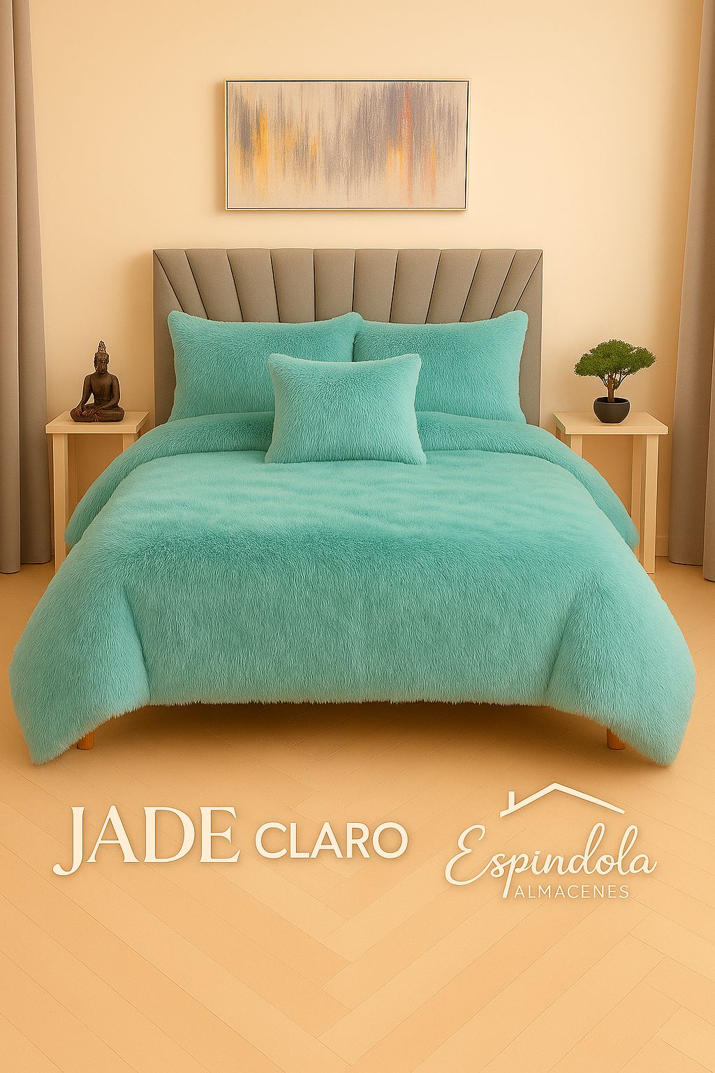 Edredón peludo piel de ganso
