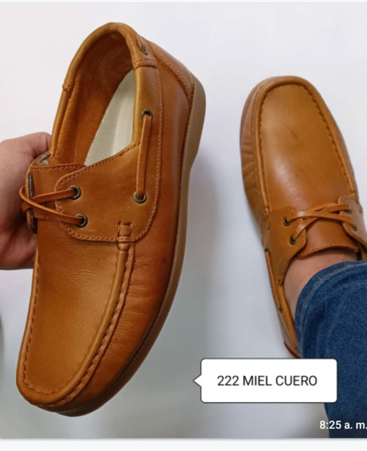 222 MOCASIN EN CUERO Miel