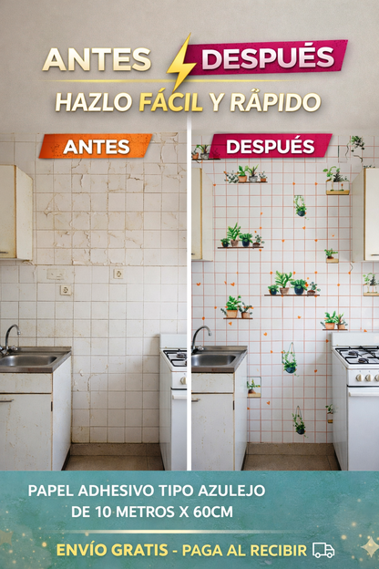 Papel Vinilo Adhesivo Brillante VA-17462