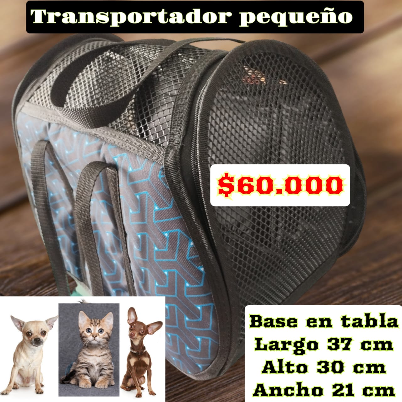 TRANSPORTADORES PARA MASCOTAS