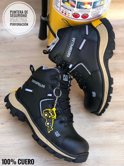 BOTA CATERPILLAR SEGURIDAD ANTIPERFORACION - CUERO 100 %