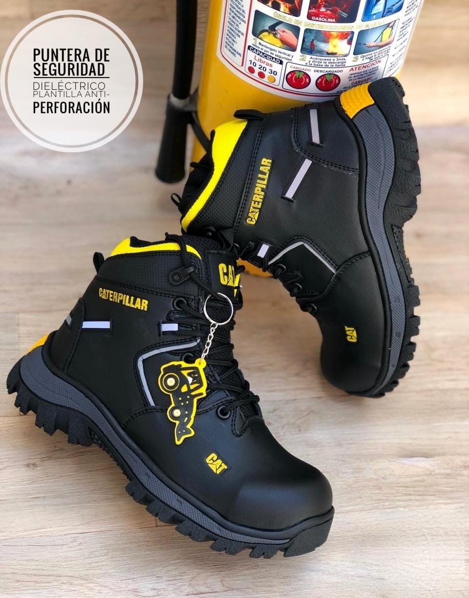 BOTA CATERPILLAR SEGURIDAD ANTIPERFORACION - CUERO 100 %