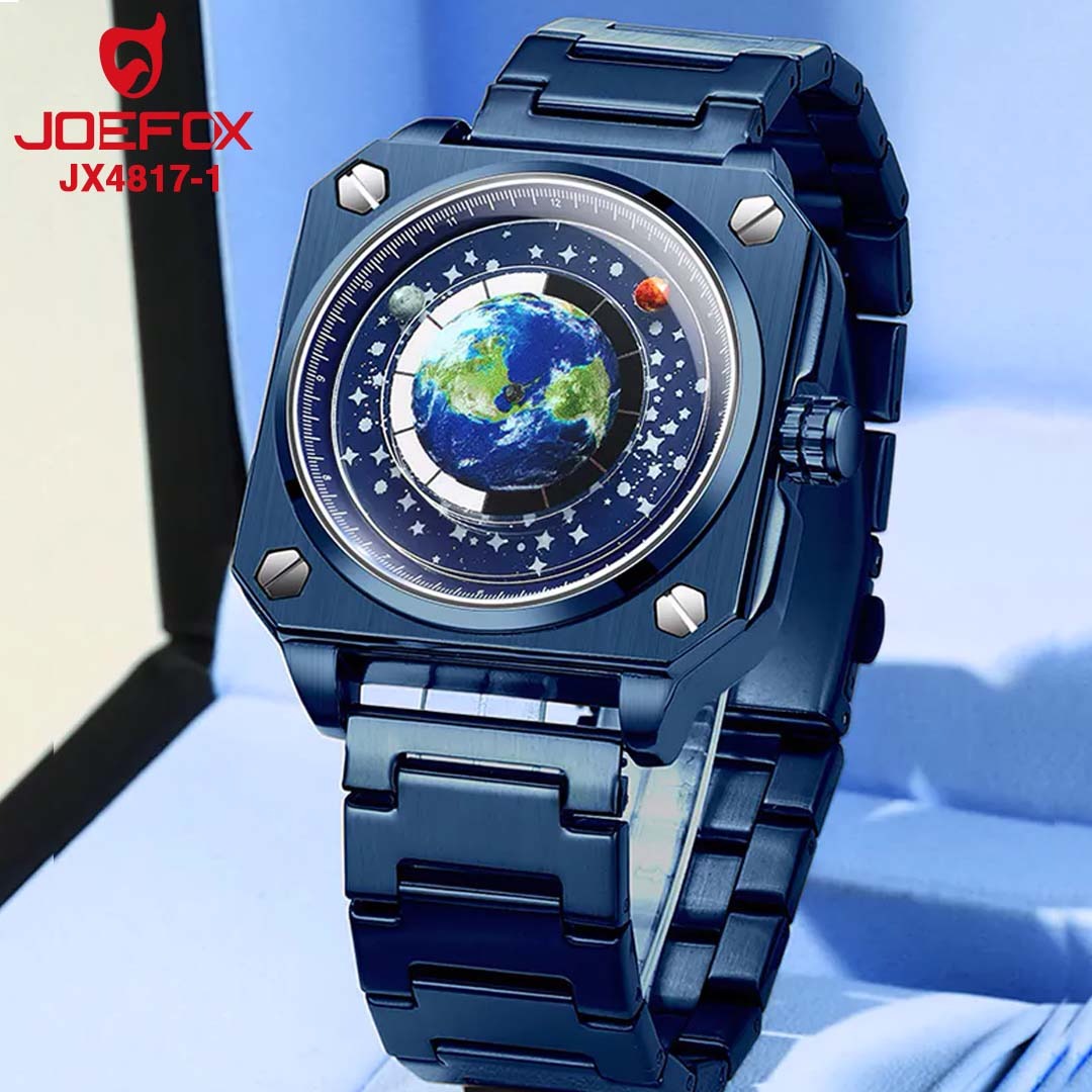 JX4817 RELOJ JOEFOX  MUNDO PULSO METALICO