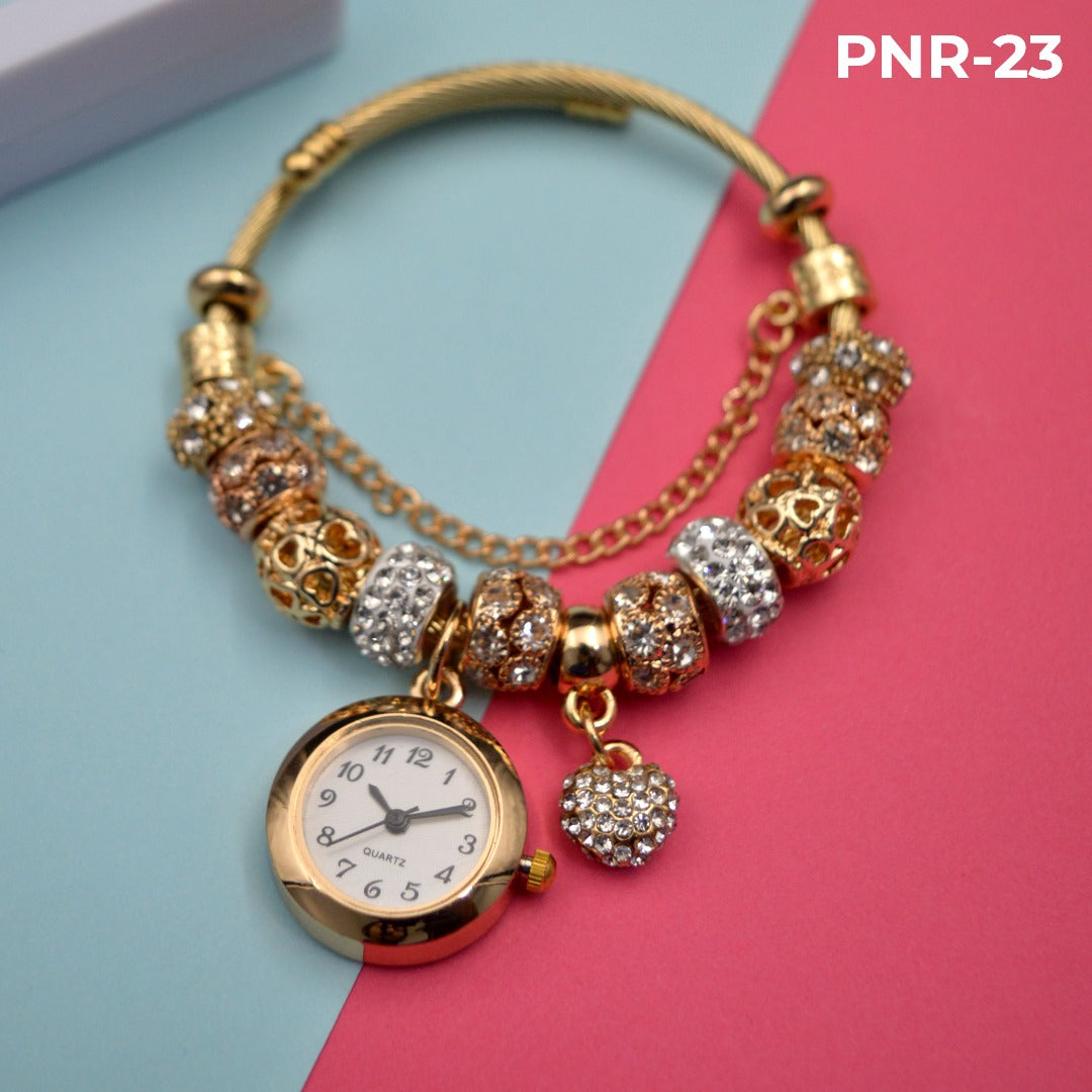 RELOJ PULSERA TIPO PANDORA