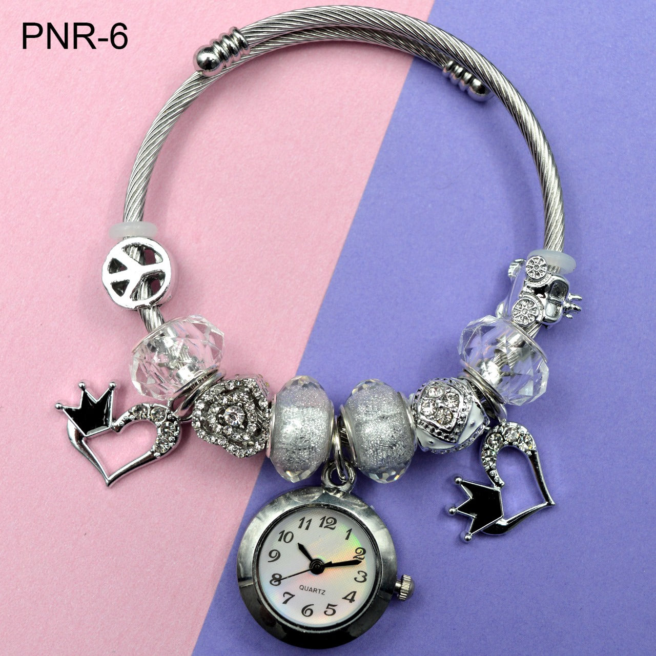 RELOJ PULSERA TIPO PANDORA