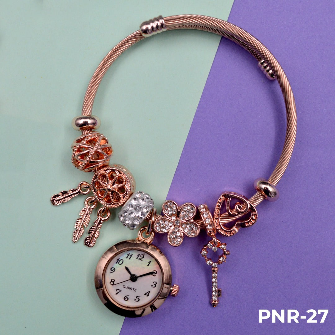 RELOJ PULSERA TIPO PANDORA