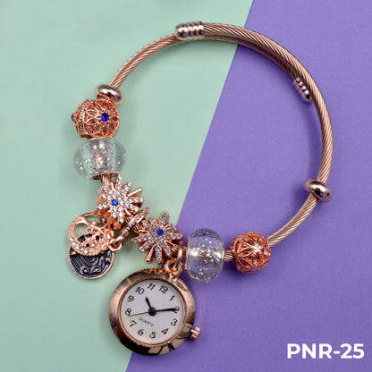 RELOJ PULSERA TIPO PANDORA