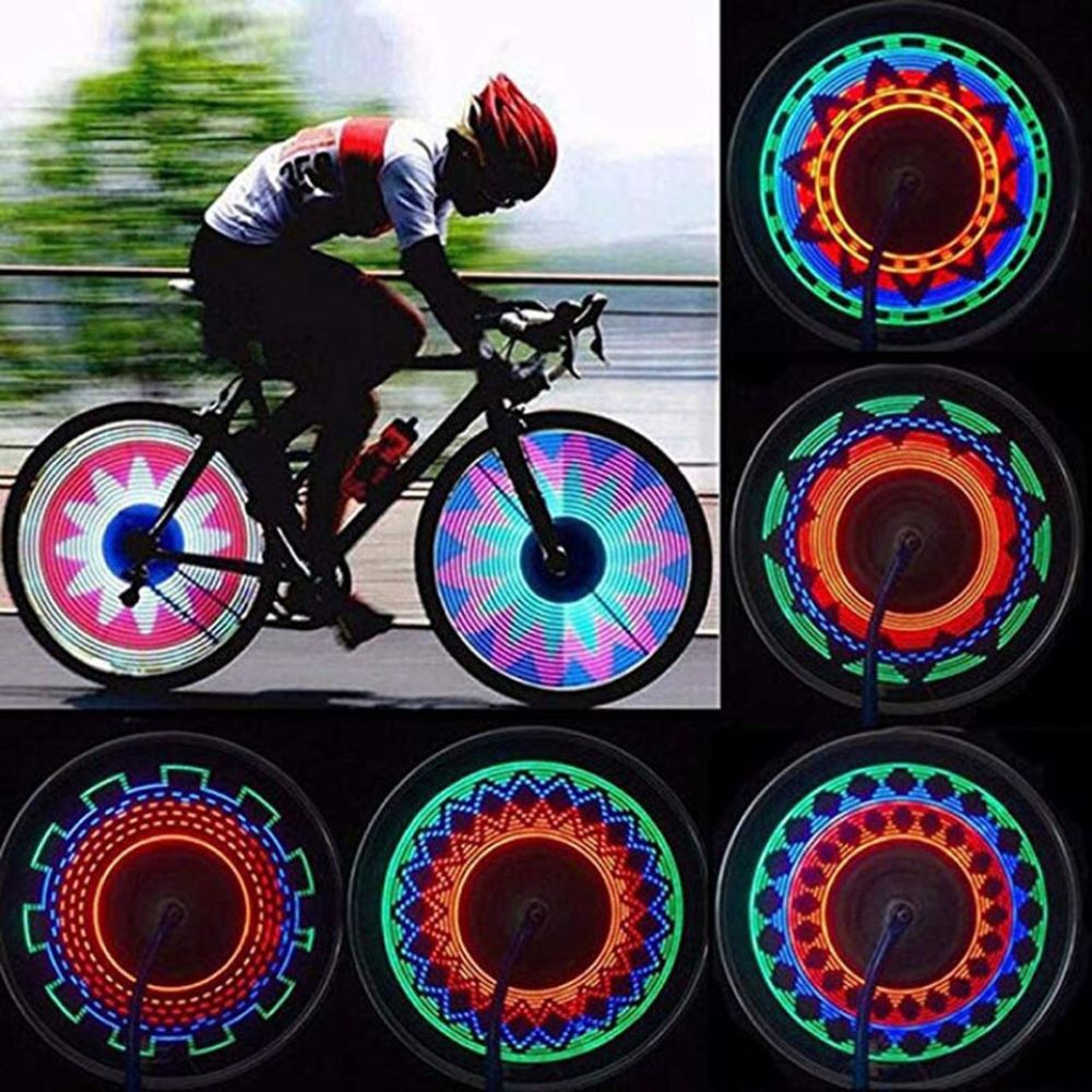 Luces Led De Bicicleta Para Rueda 32 Patrones Diferentes